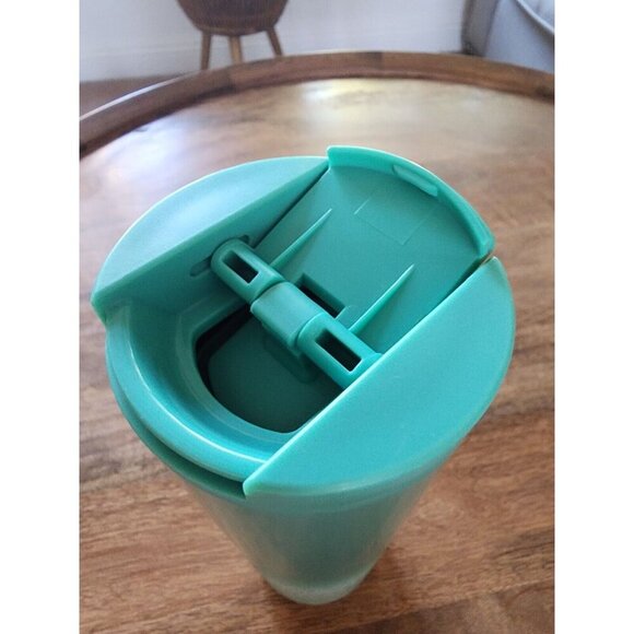 Starbucks 16oz Twist Lid Tall Teal Tumbler Travel Cup Coffee Mug - Picture 2 of 5